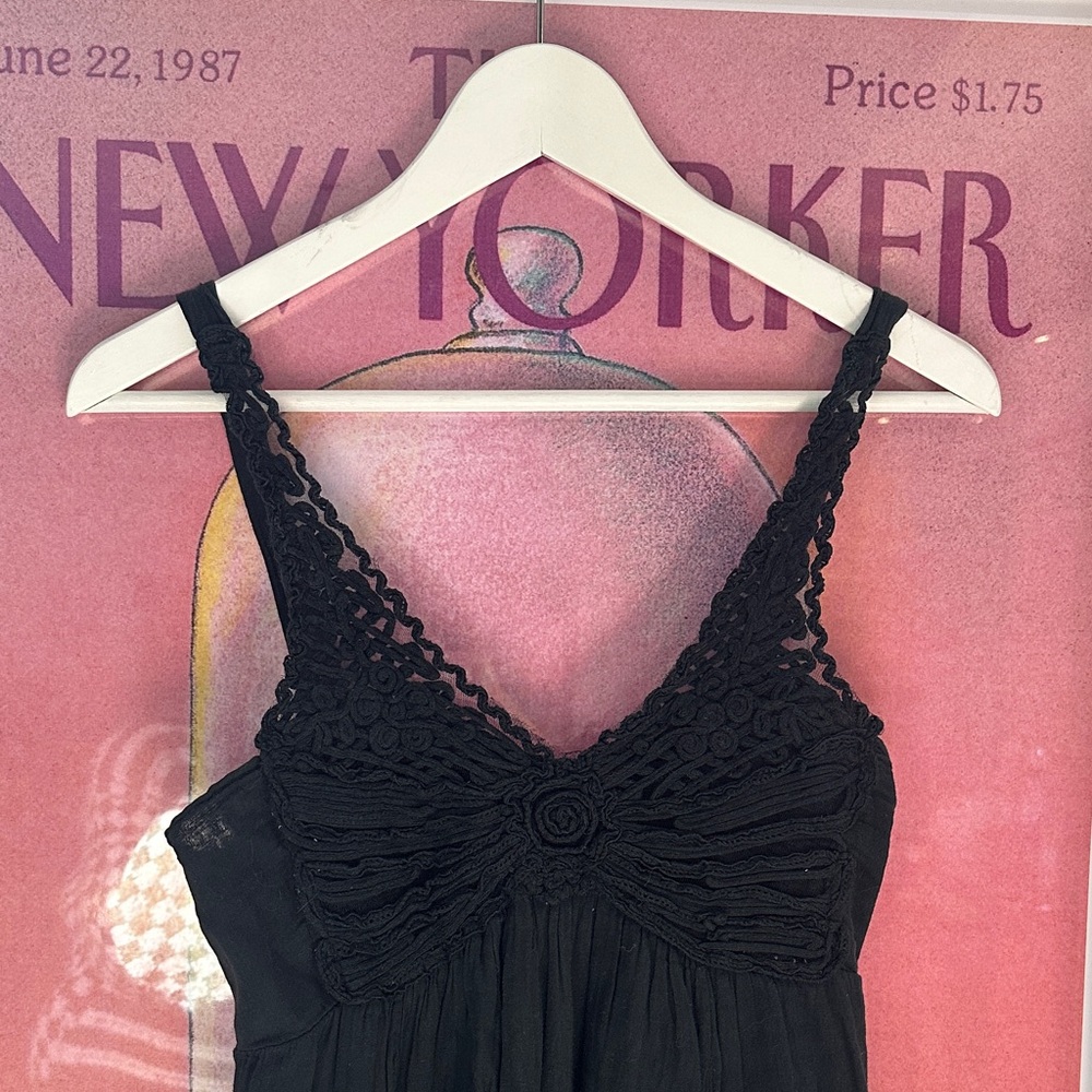 VINTAGE BLACK DRESS - Picture 2 of 4